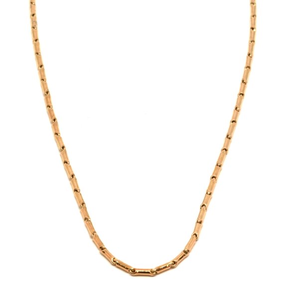 Catena Uomo Cilindrica Oro Rosa 1 Catena Uomo Cilindrica Oro Rosa