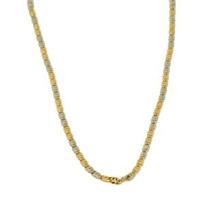 Catena Uomo Oro Piatta Bicolor