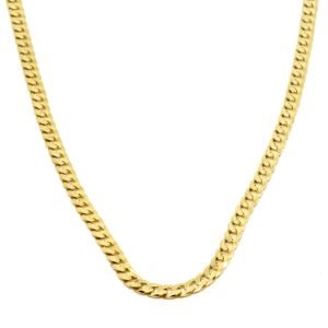 Catena Uomo Oro Treccia Piatta