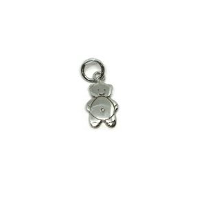 Ciondolo Donna Oro Bianco 18kt Orsetto