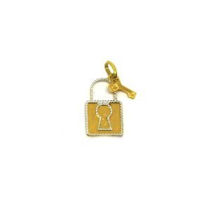 Ciondolo Donna Oro 18kt Lucchetto