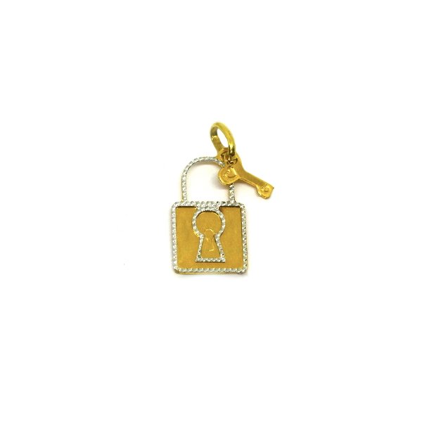Ciondolo Donna Oro 18kt Lucchetto 1 Ciondolo Donna Oro 18kt Lucchetto