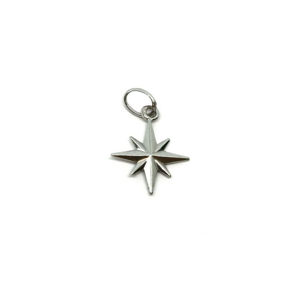 Ciondolo Uomo Oro Bianco 18kt Rosa Dei Venti 1 Ciondolo Uomo Oro Bianco 18kt Rosa Dei Venti