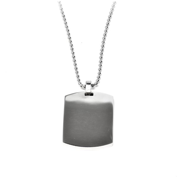Collana Uomo Acciaio Piastrina Militare 1 Collana Uomo Acciaio Piastrina Militare