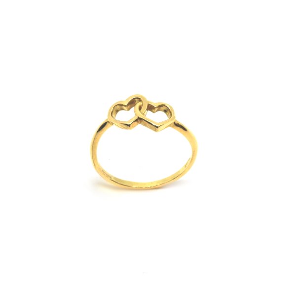Anello Donna Oro Doppio Cuore Intrecciato 1 Anello Donna Oro Doppio Cuore Intrecciato
