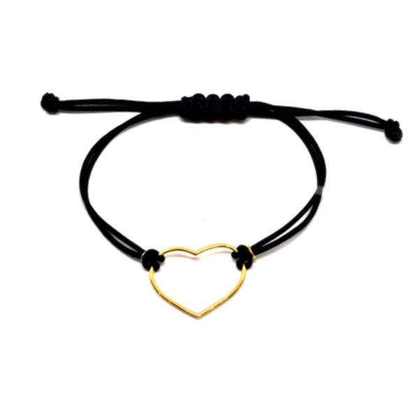 Bracciale Donna Oro 18kt Corda Cuore 1 Bracciale Donna Oro 18kt Corda Cuore