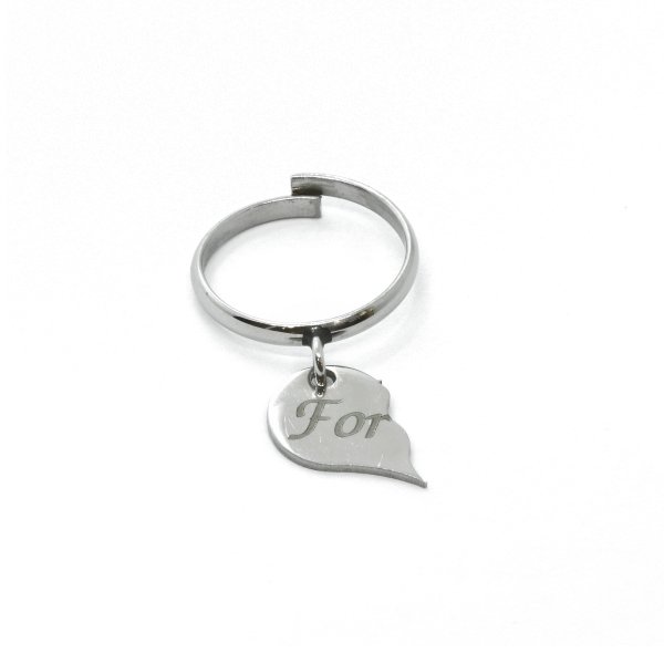 Anello Donna Cuore Spezzato "For" 1 Anello Donna Cuore Spezzato "For"