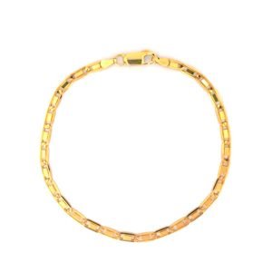 Bracciale Uomo Oro 18kt Maglia Piatta Allungata