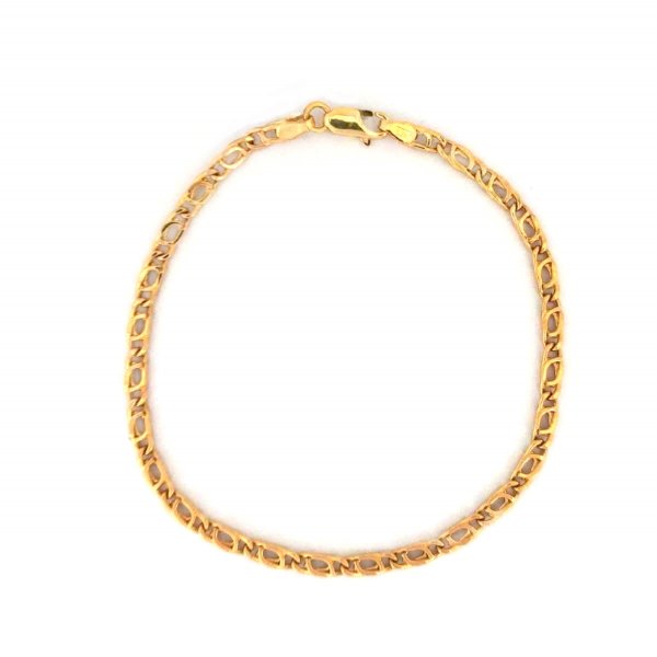 Bracciale Uomo Oro 18kt Maglia Piatta 1 Bracciale Uomo Oro 18kt Maglia Piatta