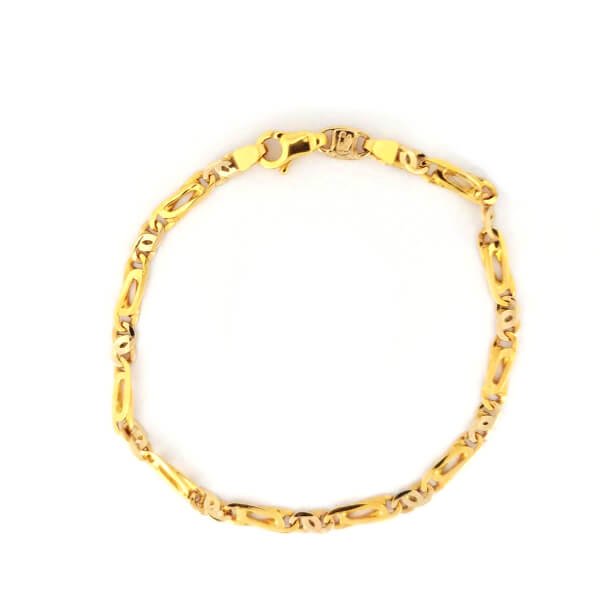 Bracciale Uomo Oro 18kt Maglia Alternata 1 Bracciale Uomo Oro 18kt Maglia Alternata