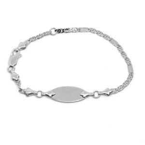 Bracciale Uomo Oro Bianco 18kt Piastrina