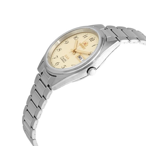 Orologio Orient Uomo FAB00003C9 Acciaio Automatico Quadrante Champagne 4 Orologio Orient Uomo FAB00003C9 Acciaio Automatico Quadrante Champagne