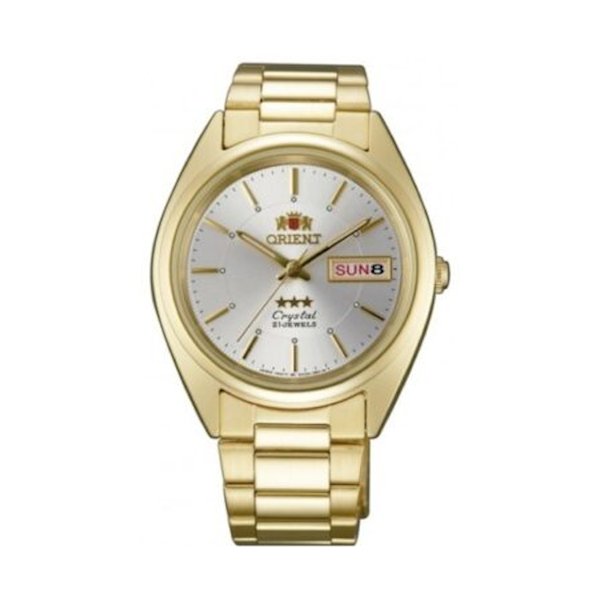 Orologio Orient Uomo FAB00004W9 Dorato Quadrante Bianco 1 Orologio Orient Uomo FAB00004W9 Dorato Quadrante Bianco