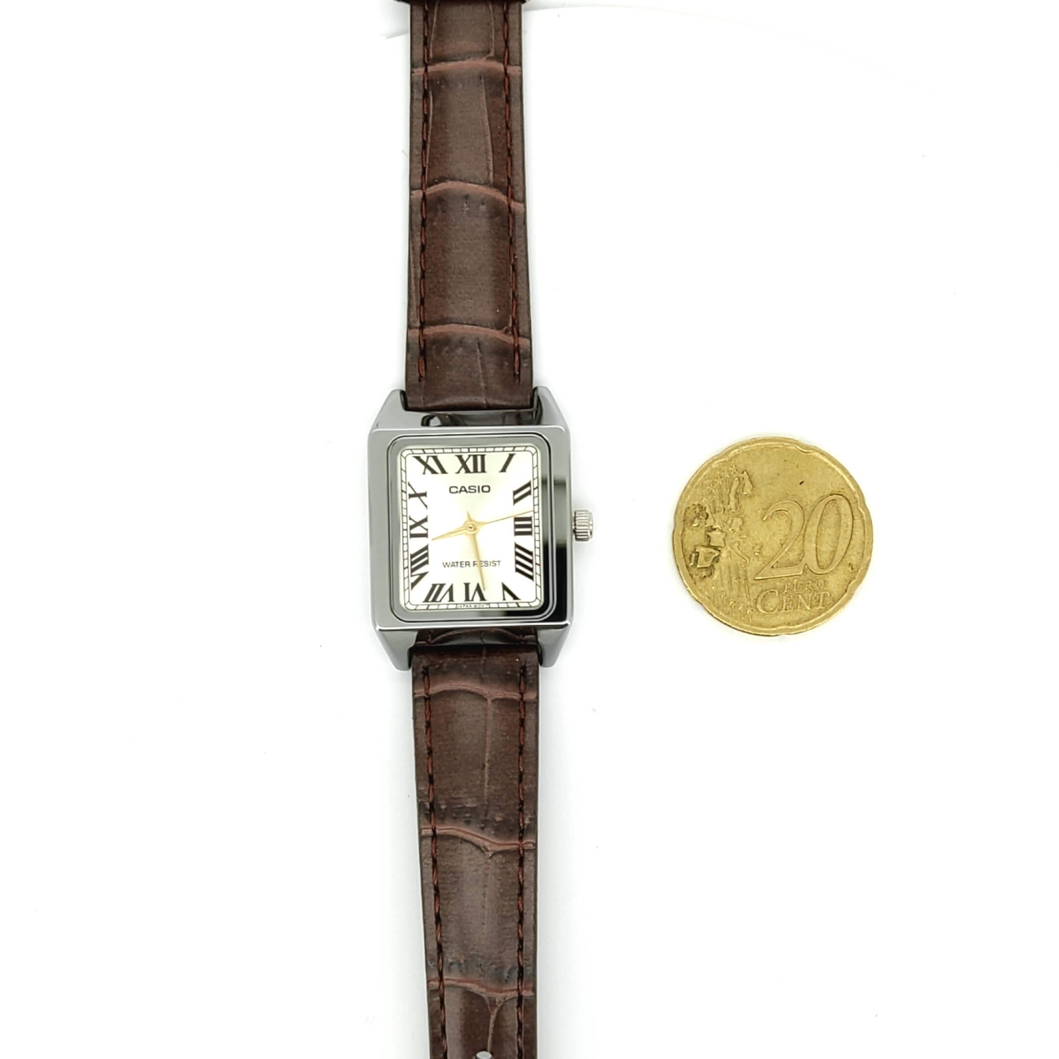 Orologio Casio Tank Donna LTP-V007L-9BUDF 5 Confronto dimensioni reali
