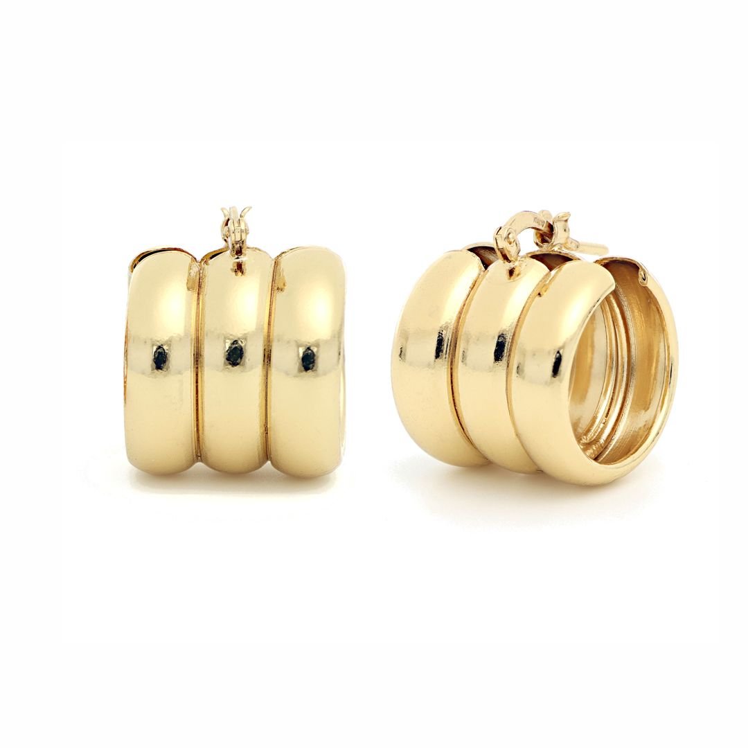 Orecchini Unoaerre bronzo dorato 1 Orecchini Unoaerre bronzo dorato