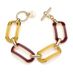 Bracciale Unoaerre Catena Dorata Laccatura Rossa Gialla 007EXB0015004-2084