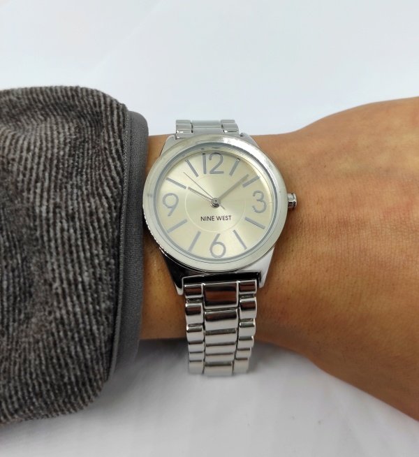 Orologio Donna Nine West Solotempo NW/1663SVSB 2 Orologio Donna Nine West Solotempo NW/1663SVSB