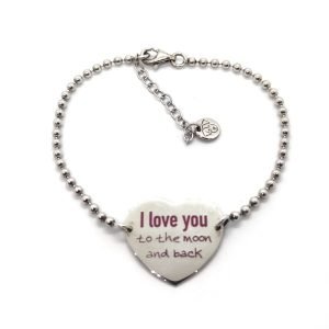 Bracciale Jack&co JCB1368 100% Love con scritta.
