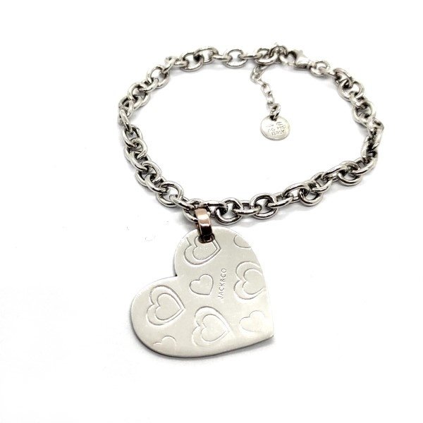 Bracciale Jack&co JCB1394 Argento con scritta. 2 Bracciale Jack&co JCB1394 Argento con scritta.