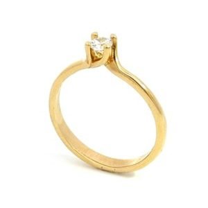Anello Donna Oro 18kt Solitario