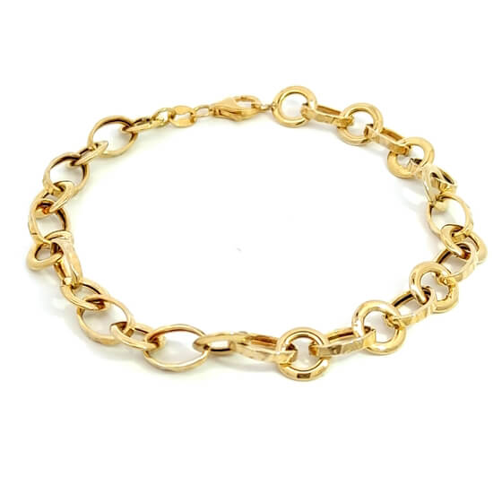 Bracciale Donna oro 9kt Catena Alternata 1 Bracciale Donna oro 9kt Catena Alternata