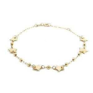 Bracciale Donna oro 9kt Coppie Stelle