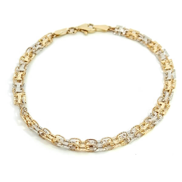Bracciale Donna oro 9kt Diamantato 1 Bracciale Donna oro 9kt Diamantato