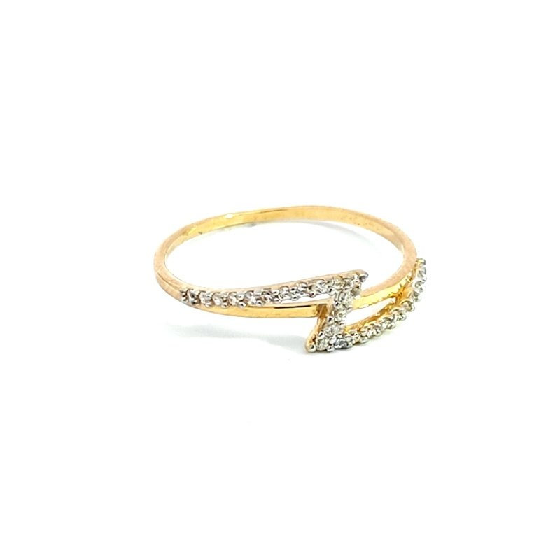Anello Donna Oro 18kt Fulmine 2 Anello Donna Oro 18kt Fulmine
