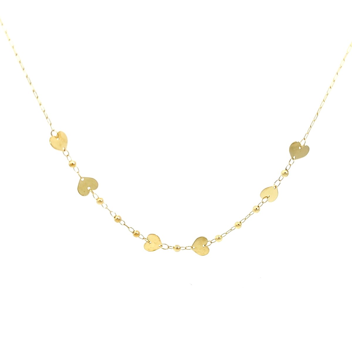 Collana Donna Oro Giallo 9kt Cuoricini 1 Collana Donna Oro Giallo 9kt Cuoricini