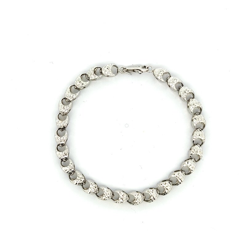 Bracciale Donna Oro Bianco 18kt Simil Rolè 3 Bracciale Donna Oro Bianco 18kt Simil Rolò