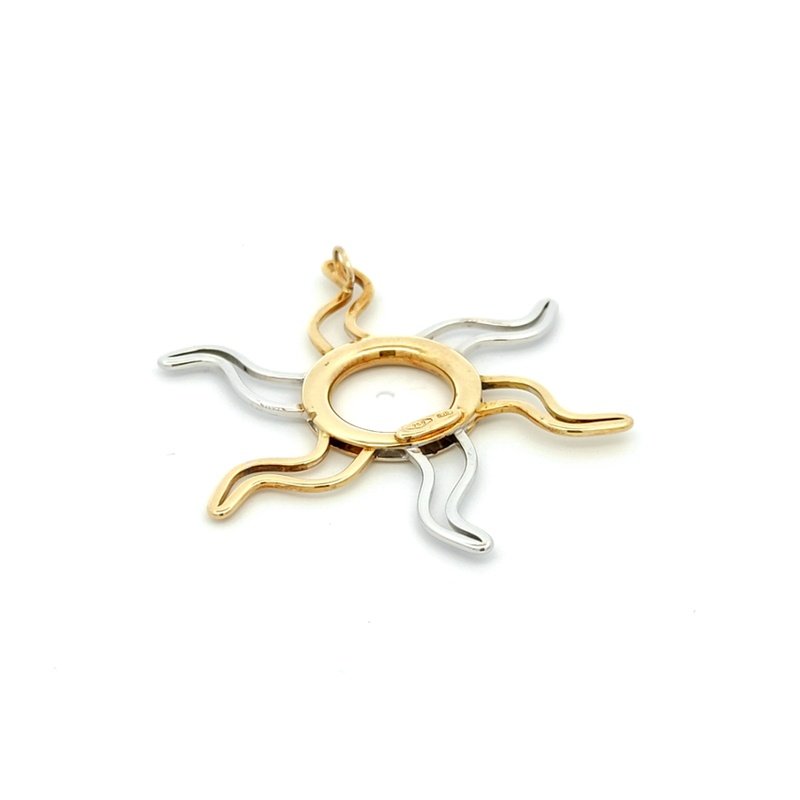 Ciondolo Donna Oro 18kt Sole 2 Ciondolo Donna Oro 18kt Sole