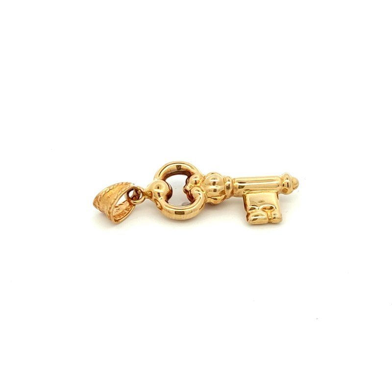 Ciondolo Donna Oro 18kt Chiave 2 Ciondolo Donna Oro 18kt Chiave