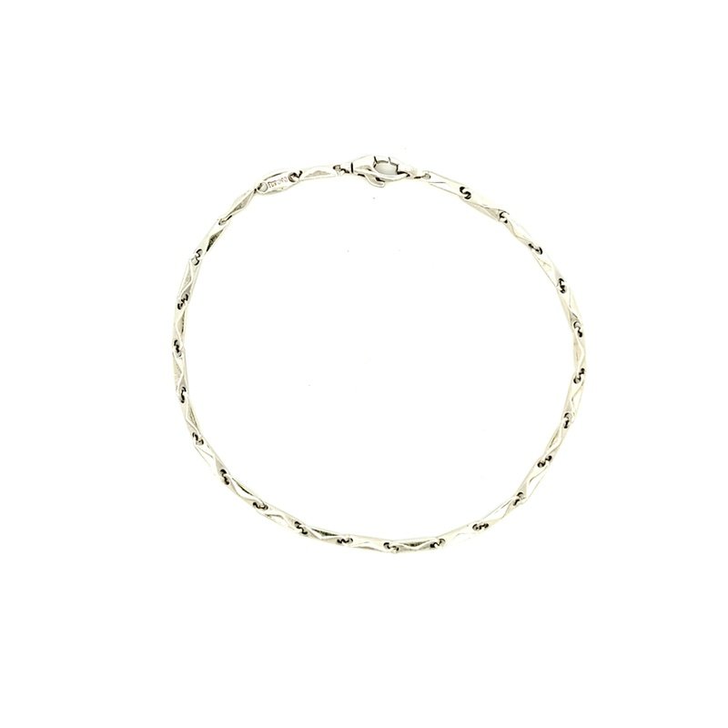 Bracciale Donna Oro Bianco 18kt Maglia Lunga 2 Bracciale Donna Oro Bianco 18kt Maglia Lunga
