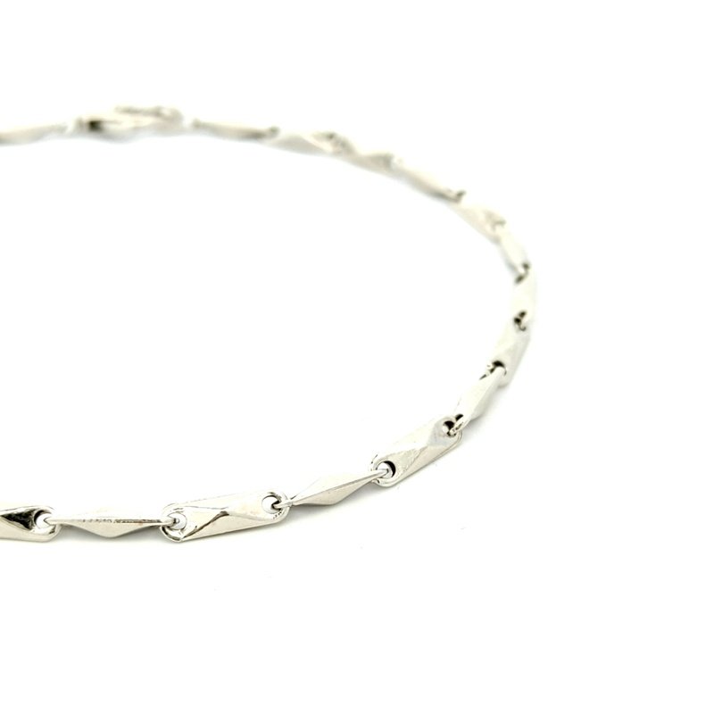 Bracciale Donna Oro Bianco 18kt Maglia Lunga 3 Bracciale Donna Oro Bianco 18kt Maglia Lunga