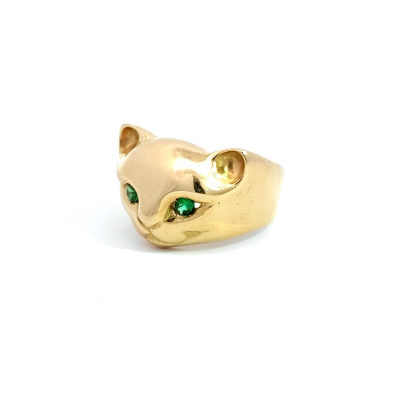 Anello Donna Oro 18kt Gatto 3 Anello Donna Oro 18kt Gatto