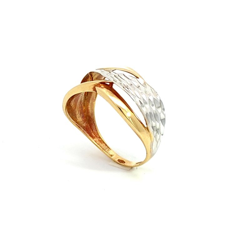 Anello Donna Oro 18kt Fasce Bicolor 3 Anello Donna Oro 18kt Fasce Bicolor