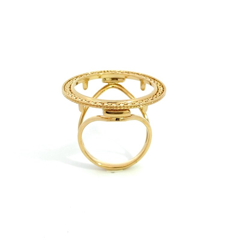 Anello Donna Oro 18kt Reggi Sterlina 2 Anello Donna Oro 18kt Reggi Sterlina