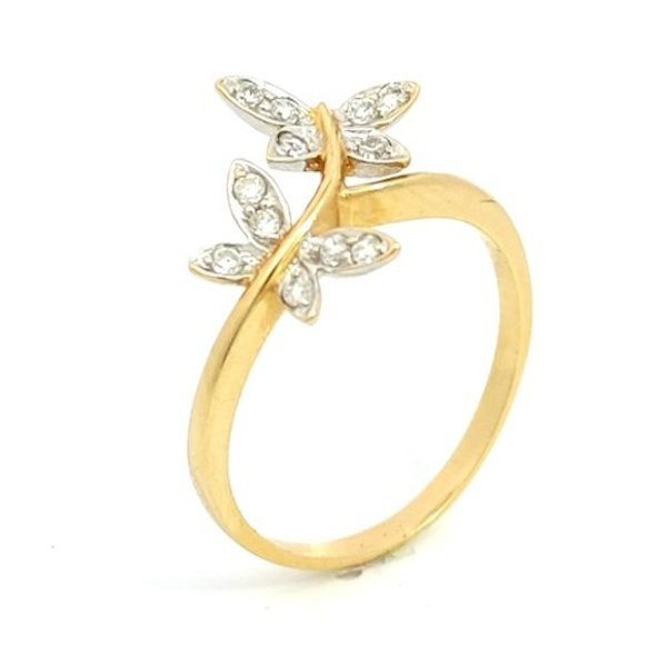 Anello Donna Oro 18kt Farfalle 1 Anello Donna Oro 18kt Farfalle