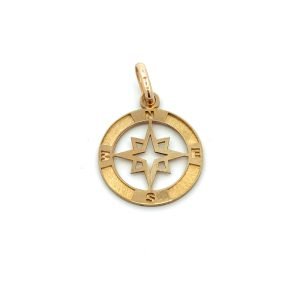 Ciondolo Uomo Oro 9kt Rosa dei Vènti