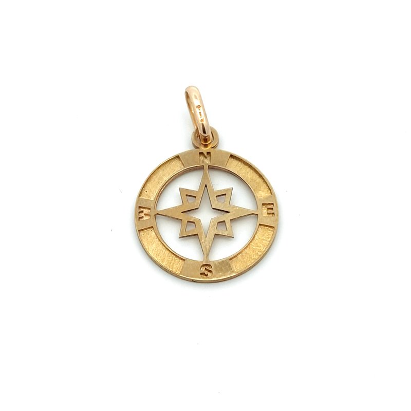 Ciondolo Uomo Oro 9kt Rosa dei Vènti 1 Ciondolo Uomo Oro 9kt Rosa dei Vènti