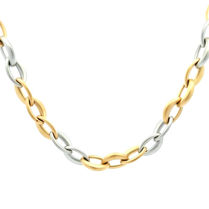 Catena Donna Acciaio Bicolor Satinata 1 Catena Donna Acciaio Bicolor Satinata