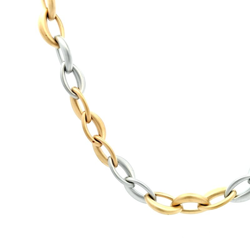 Catena Donna Acciaio Bicolor Satinata 2 Catena Donna Acciaio Bicolor Satinata