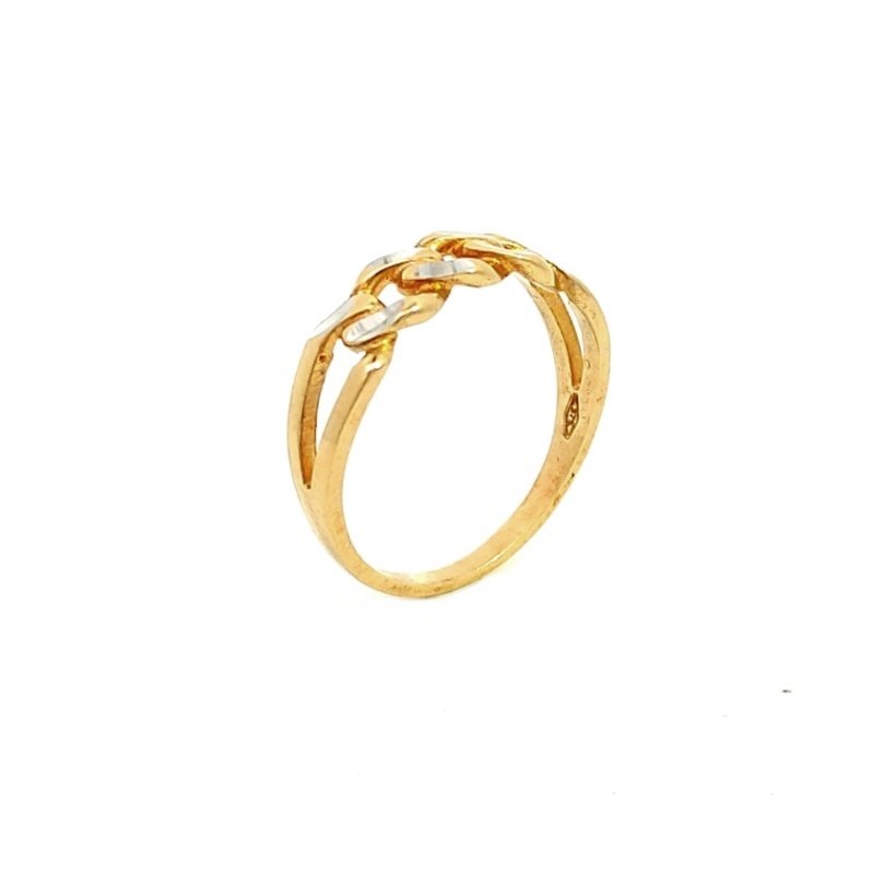 Anello Donna Oro 9kt Centrale a Catena 1 Anello Donna Oro 9kt Centrale a Catena