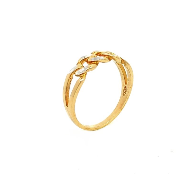 Anello Donna Oro 9kt Centrale a Catena 4 Anello Donna Oro 9kt Centrale a Catena