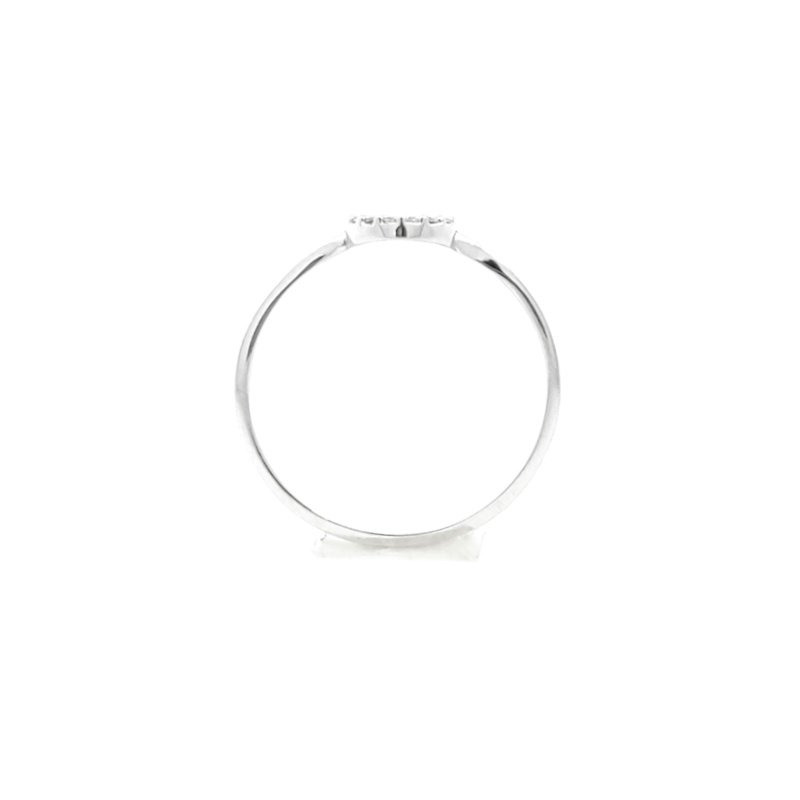Anello Donna Oro Bianco 9kt Centrale Tondo Zirconi 2 Anello Donna Oro Bianco 9kt Centrale Tondo Zirconi