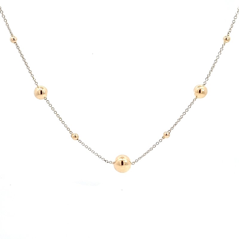 Collana Donna Oro Giallo 18kt Sfere 1 Collana Donna Oro Giallo 18kt Sfere