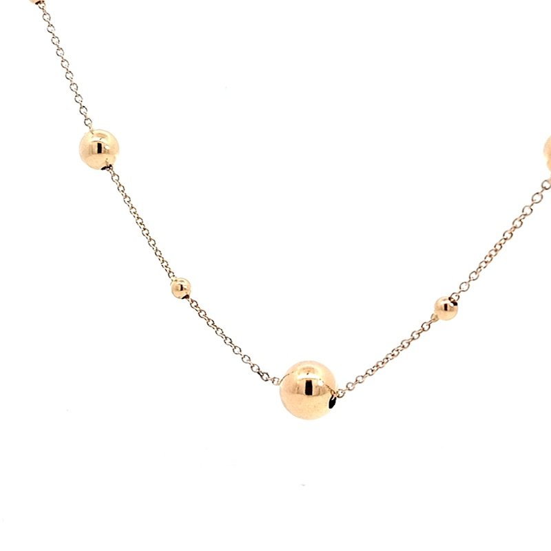 Collana Donna Oro Giallo 18kt Sfere 2 Collana Donna Oro Giallo 18kt Sfere