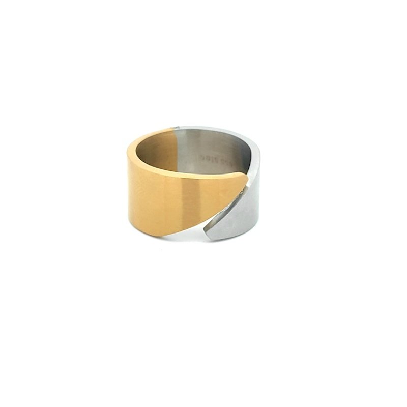 Anello Uomo Cem Acciaio Bicolor 2 Anello Uomo Cem Acciaio Bicolor