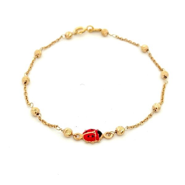 Bracciale Bambina/Ragazza Oro 9kt Coccinella 1 Bracciale Bambina/Ragazza Oro 9kt Coccinella