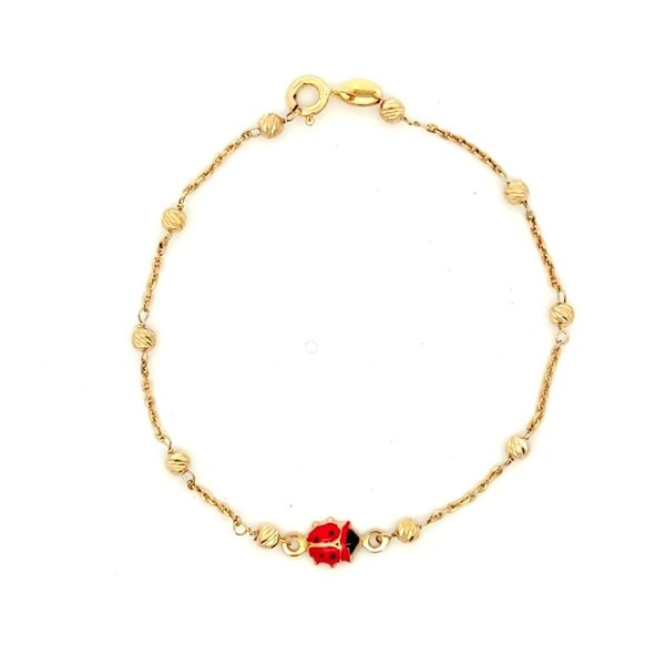 Bracciale Bambina/Ragazza Oro 9kt Coccinella 2 Bracciale Bambina/Ragazza Oro 9kt Coccinella
